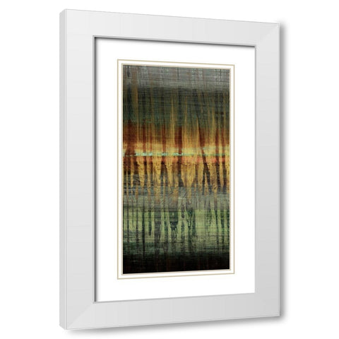 Summer Reed I White Modern Wood Framed Art Print with Double Matting by Brey