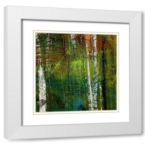Enchantment III White Modern Wood Framed Art Print with Double Matting by Brey