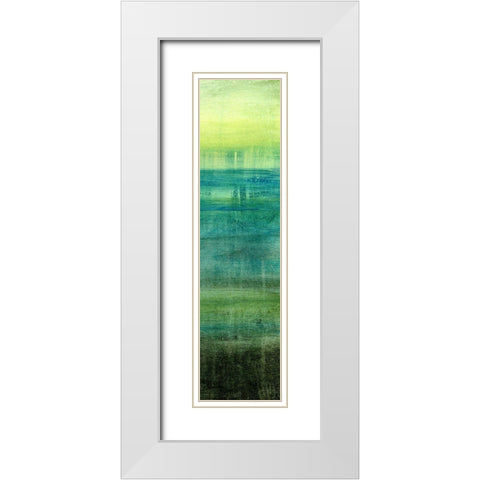 Sea Mist VI White Modern Wood Framed Art Print with Double Matting by Brey