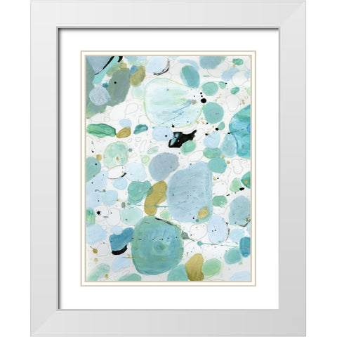Belle II White Modern Wood Framed Art Print with Double Matting by Brey