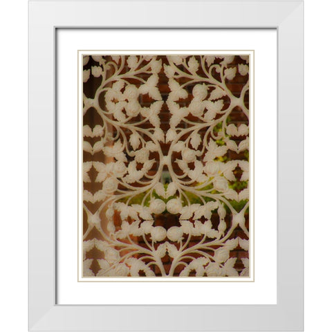 Miami Iron White Modern Wood Framed Art Print with Double Matting by Bartola