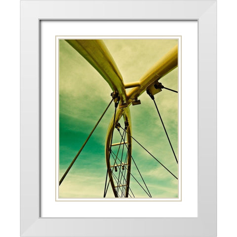 Sailing Tempe I White Modern Wood Framed Art Print with Double Matting by Bartola