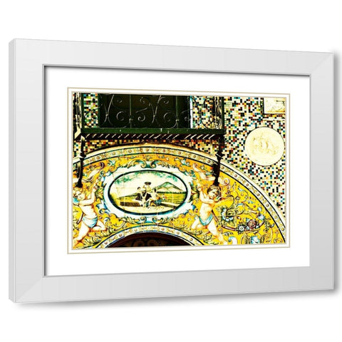 The Face of Ybor II White Modern Wood Framed Art Print with Double Matting by Bartola