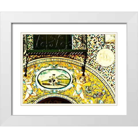 The Face of Ybor II White Modern Wood Framed Art Print with Double Matting by Bartola