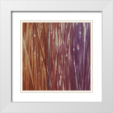 Natural Dance Warm II White Modern Wood Framed Art Print with Double Matting by Franklin