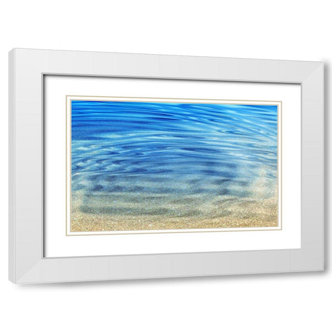 Golden Sand White Modern Wood Framed Art Print with Double Matting by Franklin