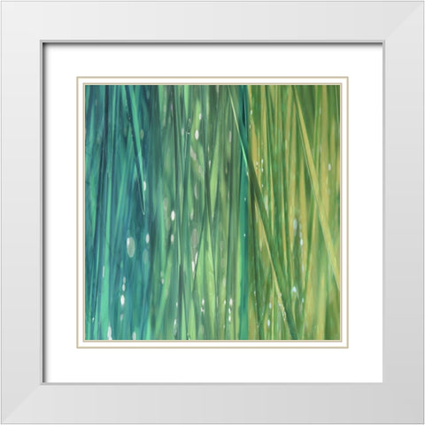 Natural Dance I White Modern Wood Framed Art Print with Double Matting by Franklin