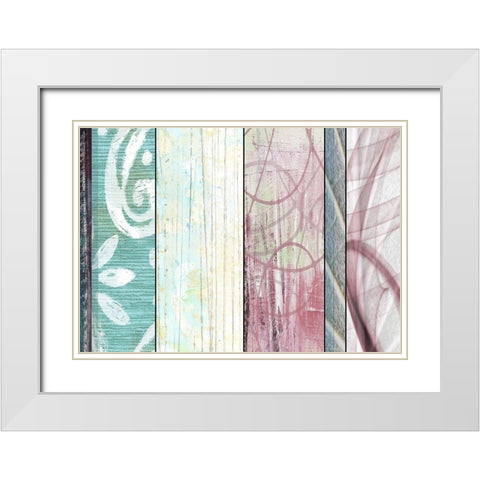 Spring Accents White Modern Wood Framed Art Print with Double Matting by Franklin