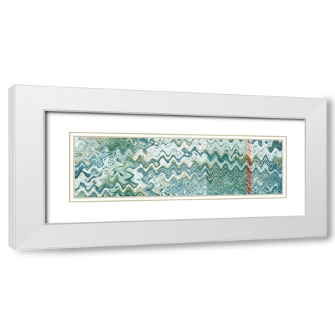 Underwater II White Modern Wood Framed Art Print with Double Matting by Franklin