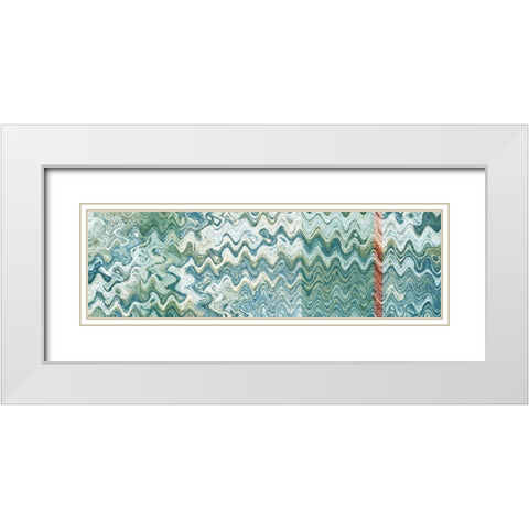 Underwater II White Modern Wood Framed Art Print with Double Matting by Franklin