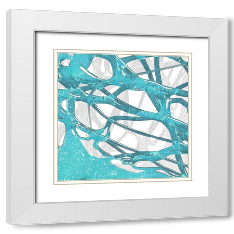 Syrup Flow I White Modern Wood Framed Art Print with Double Matting by Franklin