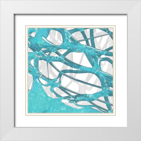 Syrup Flow I White Modern Wood Framed Art Print with Double Matting by Franklin