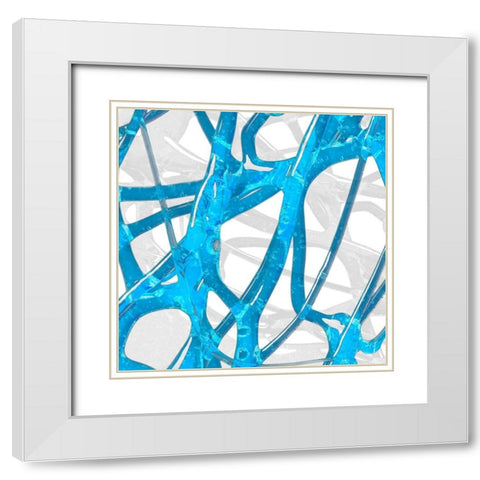 Syrup Flow II White Modern Wood Framed Art Print with Double Matting by Franklin