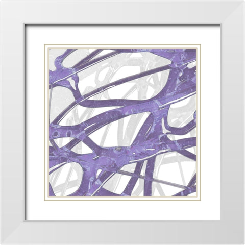 Syrup Flow III White Modern Wood Framed Art Print with Double Matting by Franklin