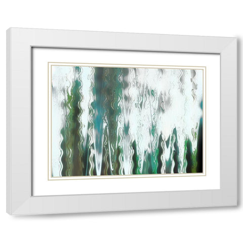 Angler Blur I White Modern Wood Framed Art Print with Double Matting by Franklin