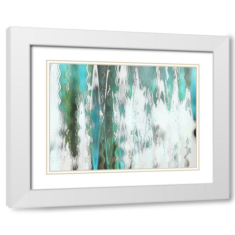 Angler Blur II White Modern Wood Framed Art Print with Double Matting by Franklin