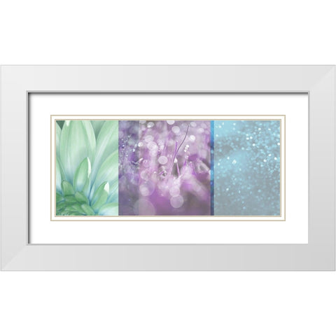 Morning Mist Plum White Modern Wood Framed Art Print with Double Matting by Franklin