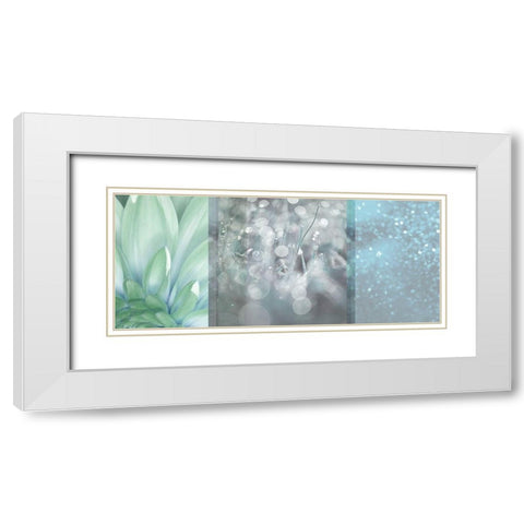 Morning Mist White Modern Wood Framed Art Print with Double Matting by Franklin