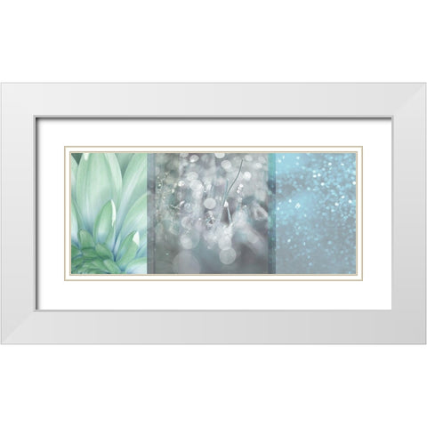 Morning Mist White Modern Wood Framed Art Print with Double Matting by Franklin