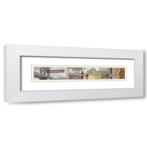 Across America I White Modern Wood Framed Art Print with Double Matting by Franklin