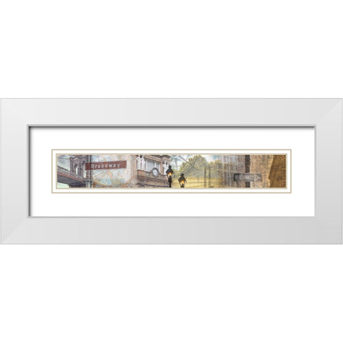 Across America I White Modern Wood Framed Art Print with Double Matting by Franklin