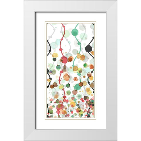 Sprinkles Warm I White Modern Wood Framed Art Print with Double Matting by Franklin