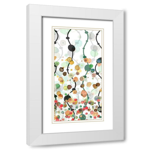 Sprinkles Warm II White Modern Wood Framed Art Print with Double Matting by Franklin