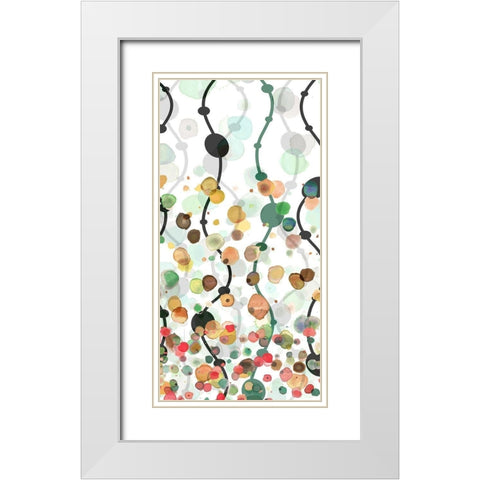 Sprinkles Warm II White Modern Wood Framed Art Print with Double Matting by Franklin