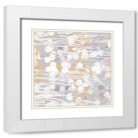 Tangled Gray I White Modern Wood Framed Art Print with Double Matting by Franklin