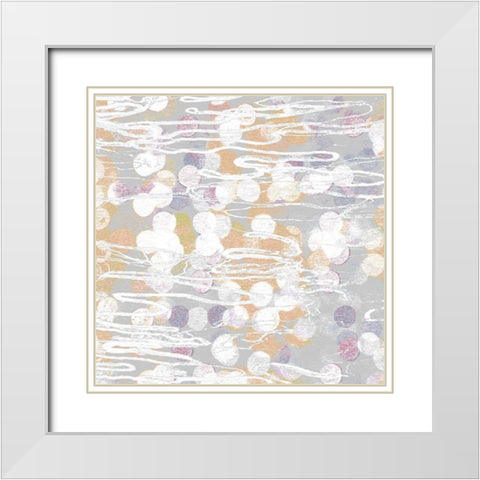Tangled Gray I White Modern Wood Framed Art Print with Double Matting by Franklin