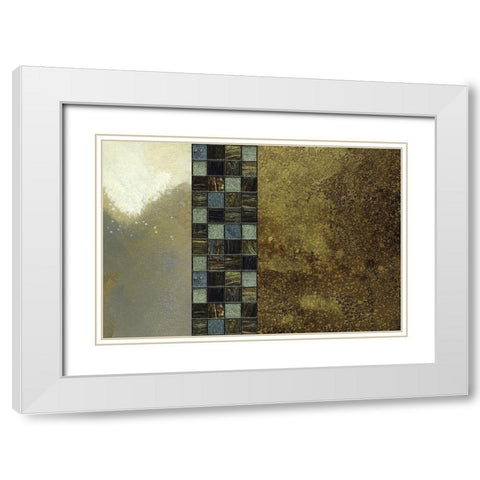 All the Glitters White Modern Wood Framed Art Print with Double Matting by Simons
