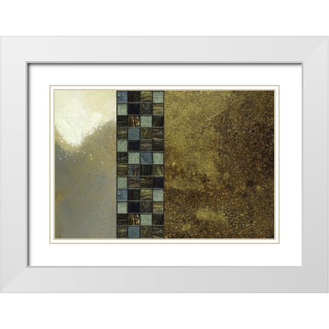 All the Glitters White Modern Wood Framed Art Print with Double Matting by Simons