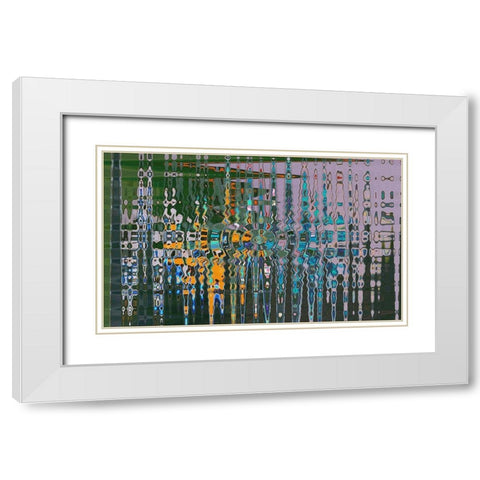 Eye of the Storm White Modern Wood Framed Art Print with Double Matting by Simons