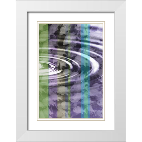 Follow the Leader II White Modern Wood Framed Art Print with Double Matting by Simons