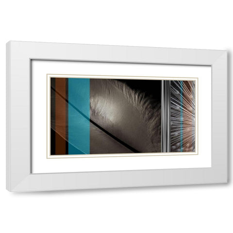 Light as a Feather I White Modern Wood Framed Art Print with Double Matting by Simons