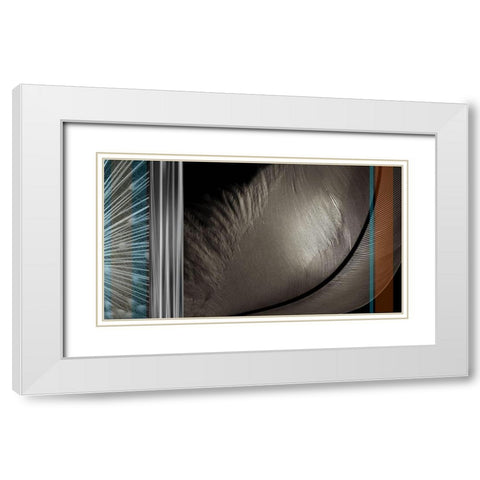 Light as a Feather II White Modern Wood Framed Art Print with Double Matting by Simons