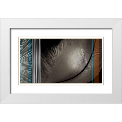 Light as a Feather II White Modern Wood Framed Art Print with Double Matting by Simons