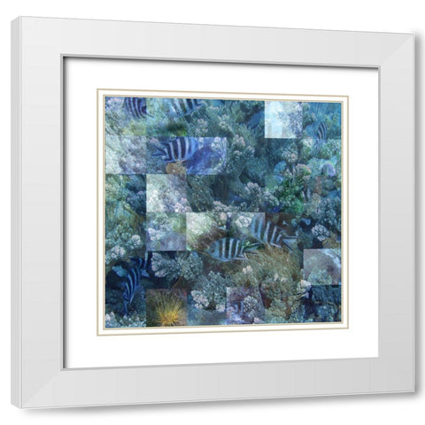 Schools Out White Modern Wood Framed Art Print with Double Matting by Simons