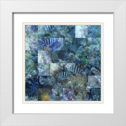 Schools Out White Modern Wood Framed Art Print with Double Matting by Simons