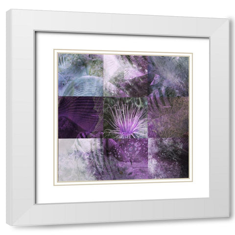 Sea View I White Modern Wood Framed Art Print with Double Matting by Simons