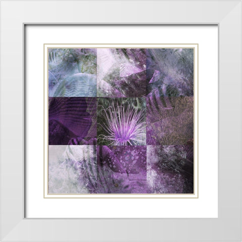 Sea View I White Modern Wood Framed Art Print with Double Matting by Simons