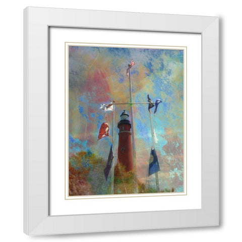 Standing Tall White Modern Wood Framed Art Print with Double Matting by Simons