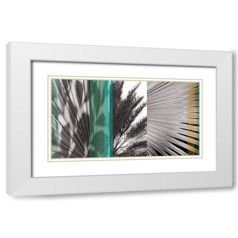 Sunlit I White Modern Wood Framed Art Print with Double Matting by Simons