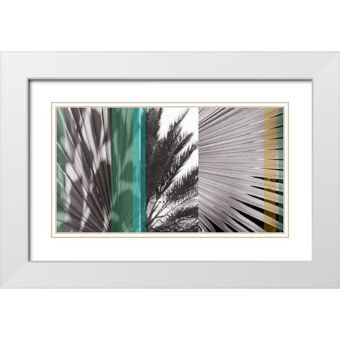 Sunlit I White Modern Wood Framed Art Print with Double Matting by Simons