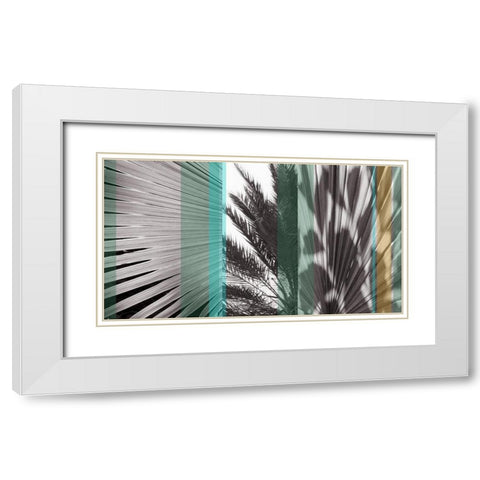 Sunlit II White Modern Wood Framed Art Print with Double Matting by Simons