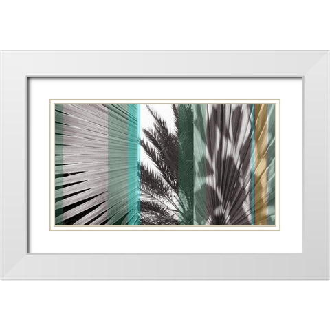 Sunlit II White Modern Wood Framed Art Print with Double Matting by Simons