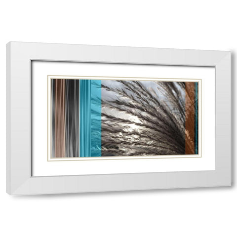Sunlit Seagrass I Azure White Modern Wood Framed Art Print with Double Matting by Simons