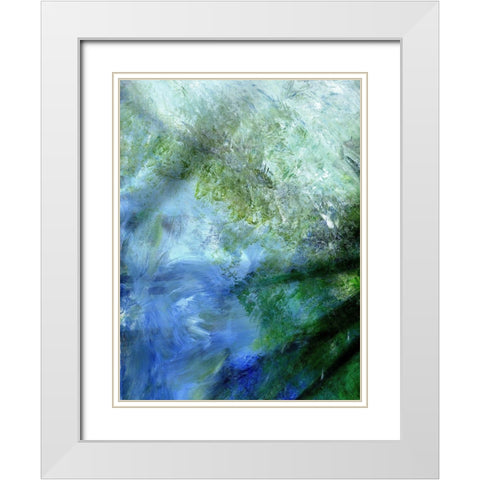 The Deep White Modern Wood Framed Art Print with Double Matting by Simons
