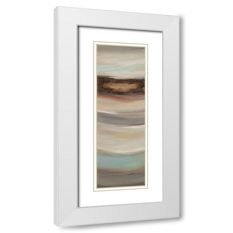 Texturescape A White Modern Wood Framed Art Print with Double Matting by Hinz