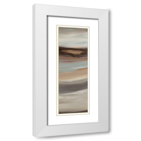Texturescape D White Modern Wood Framed Art Print with Double Matting by Hinz